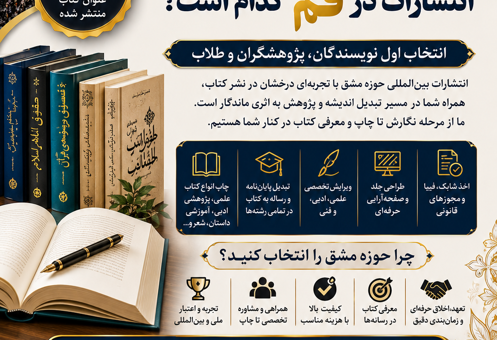 بهترین، موفق‌ترین و محبوب‌ترین انتشارات در قم کدام نشر است؟